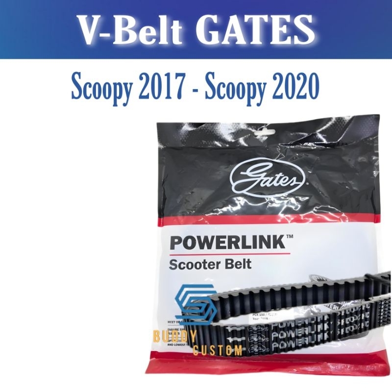 Vbelt Vanbelt Gates Scoopy 2017-2019 - Vanbelt Scoppy 2017-2019 K16