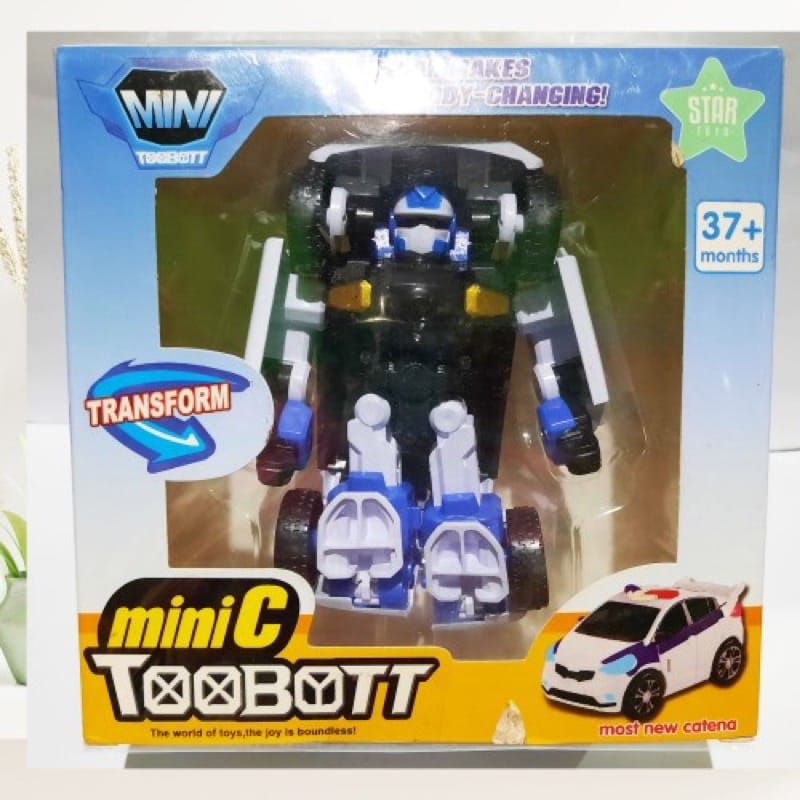 Mainan anak TOOBOTT mini Bisa menjadi mobil dan robot