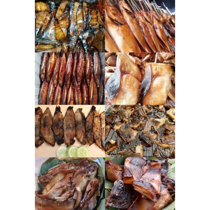 

IKAN PANGGANG IWAK ASAP IKAN LAUT ASAP BERMACAM-MACAM IKAN