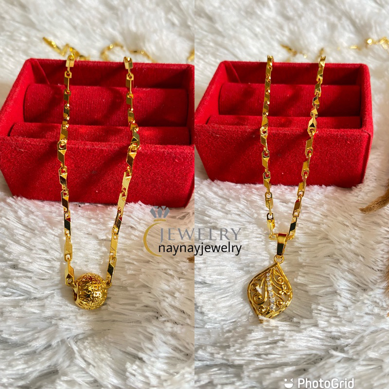 Kalun Koin Medan balok warna 24K