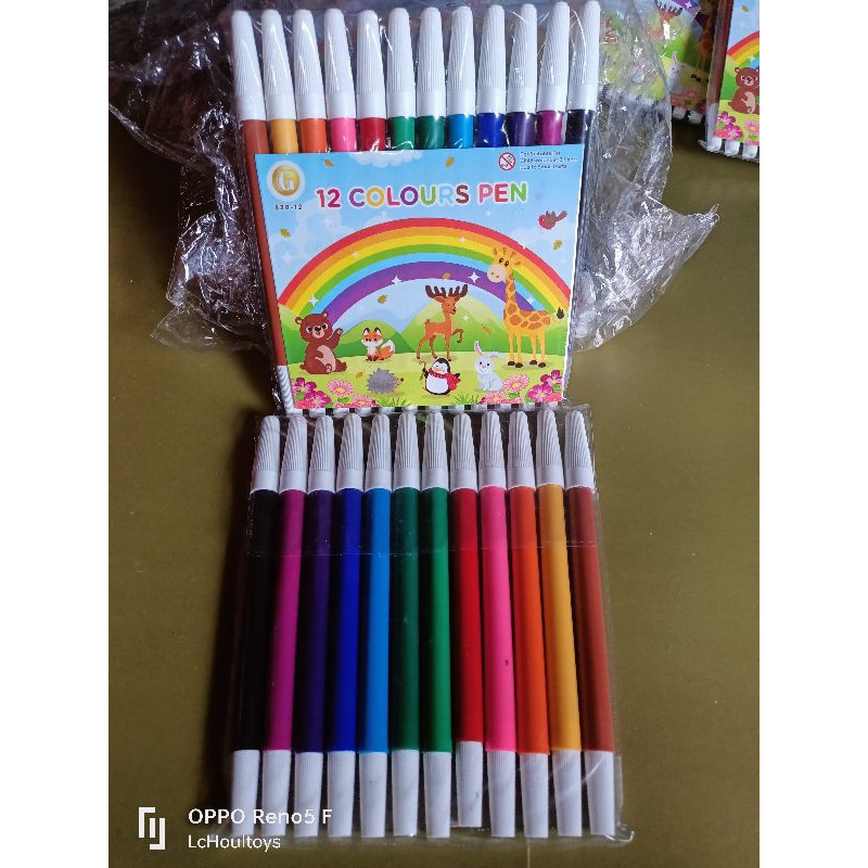 

12PCS SPIDOL WARNA WARNI