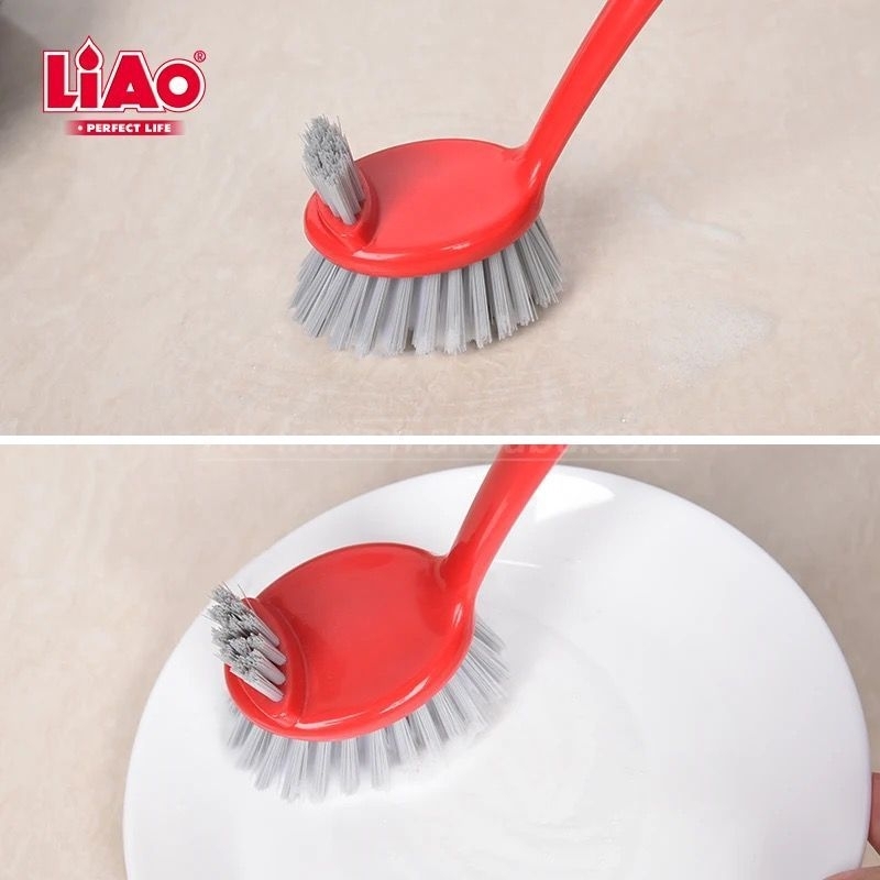 LIAO Sikat Peralatan Dapur 30 CM Karet Lembut Kitchen Brush Serbaguna (D130014)