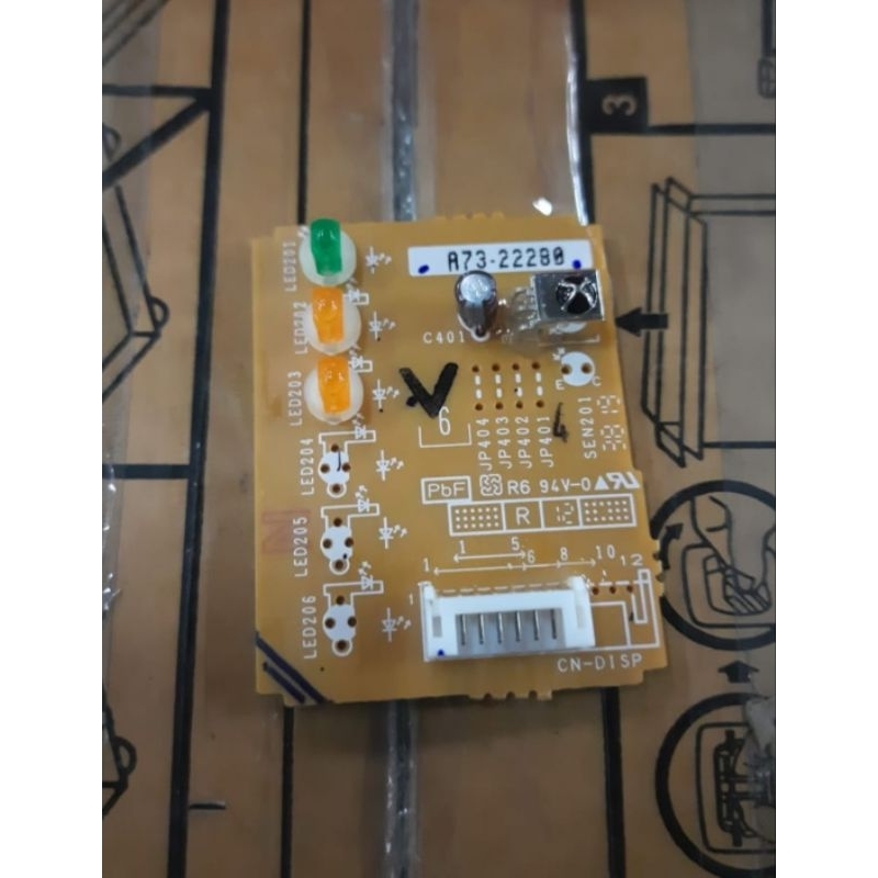 pcb display ac panasonic 2pk yn18
