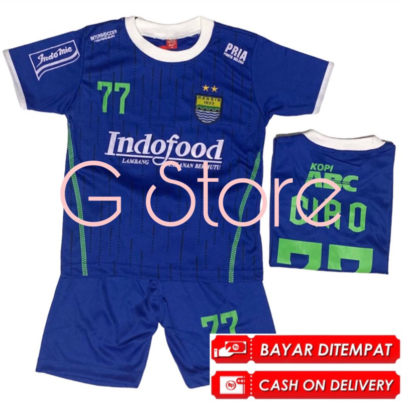 bisa cod setelan bola anak persib club ciro terbaru set kaos sepak bola termurah berkualitas baju futsal laki