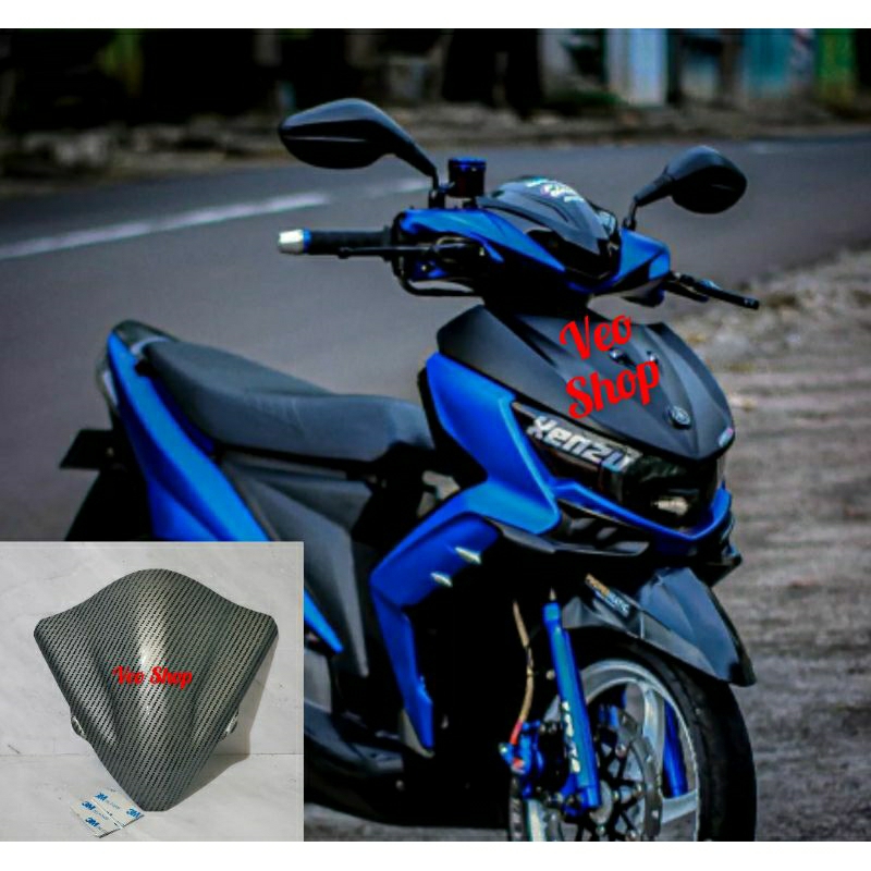 TERBARU VISOR XEON GT 125 CARBON KARBON TERBARU WINDSHIELD XEON GT 125 CARBON KARBON