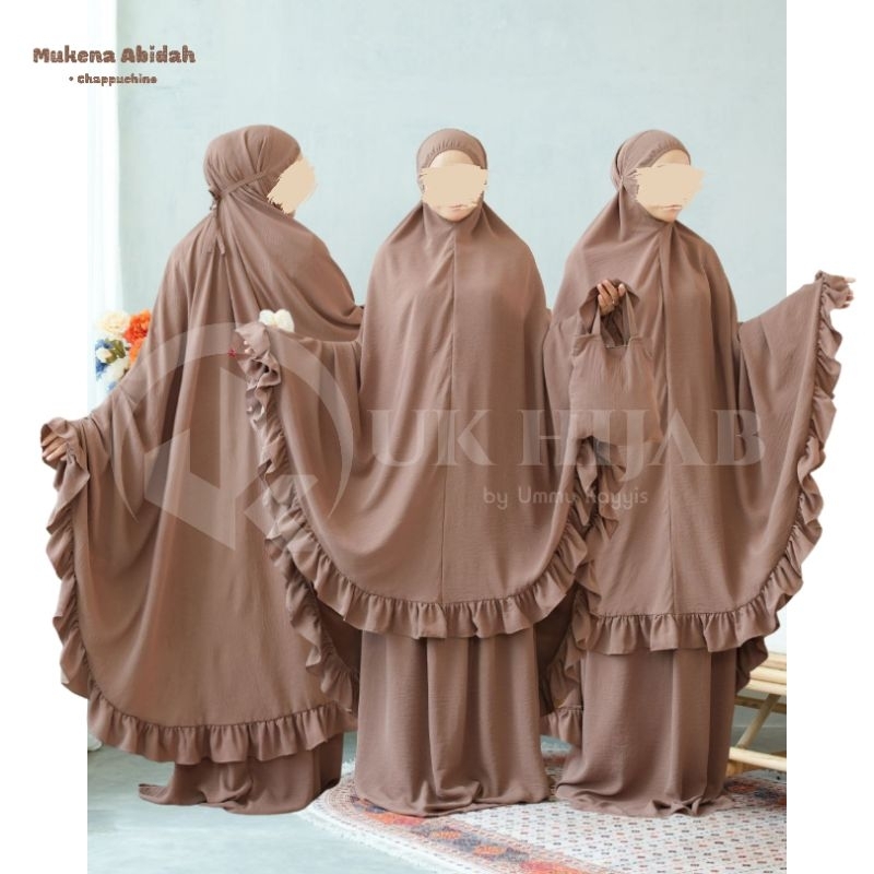 MUKENA ABIDAH CRINKLE / MUKENA JUMBO / MUKENA CRINKLE AIRFLOW / MUKENA MURAH PREMIUM