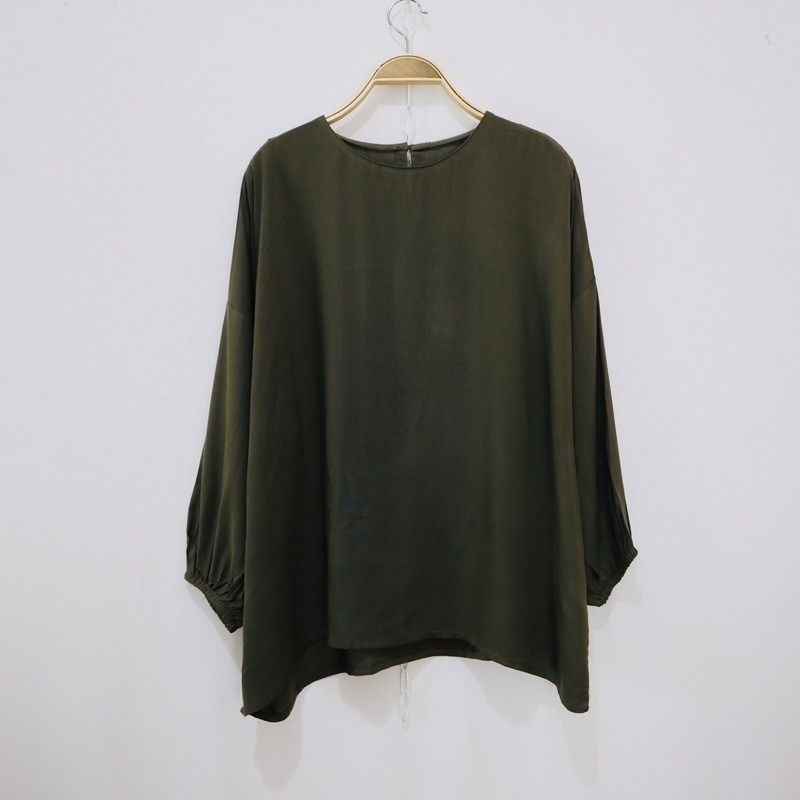 Ziva Blouse Katun Rayon Nyaman / Rayon Premium Jumbo / Blouse Oversize / Atasan LD 120cm