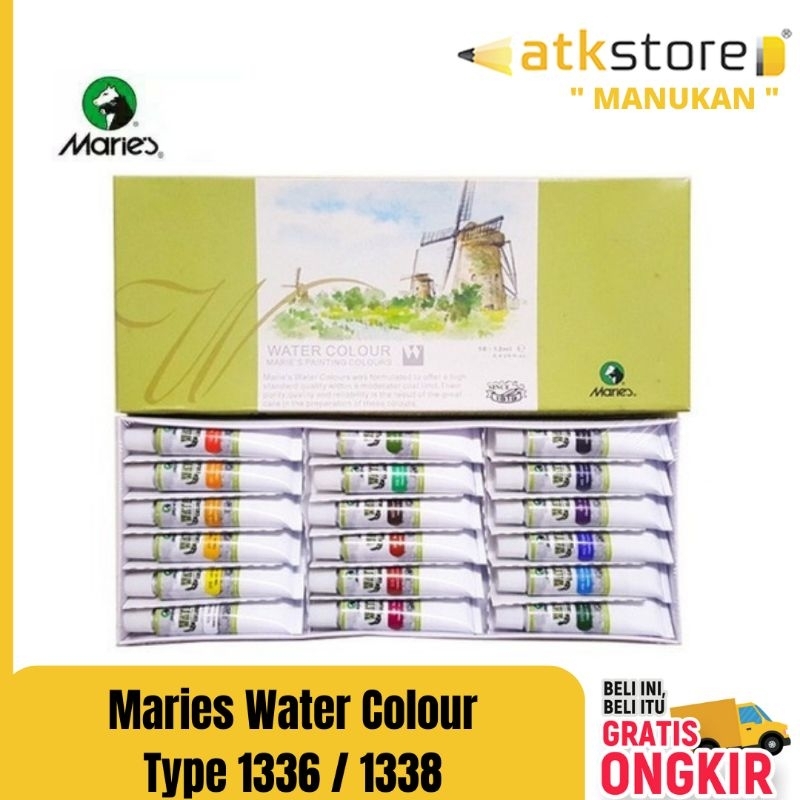 

Maries Water Colour Type 1336 1337 1338 / 12 ml || cat air maries 12 14 18 warna