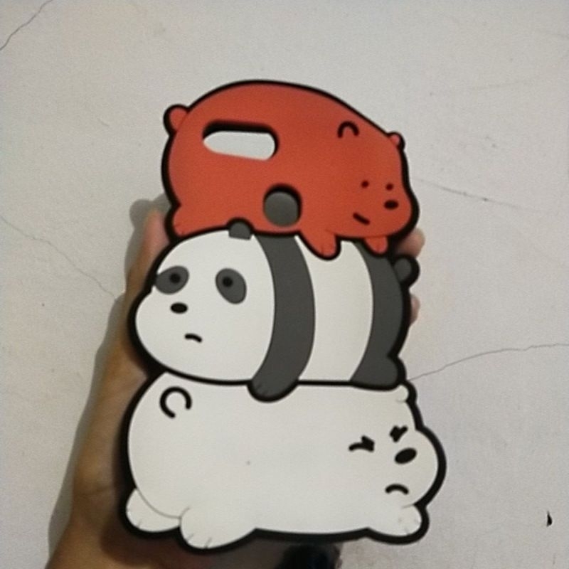case silikon kesing boneka hp Oppo a12, realmi 2, Oppo A3s