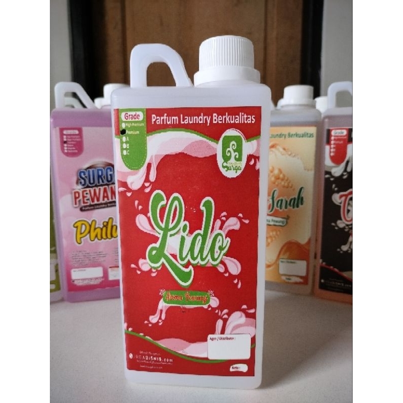 SURGA PEWANGI LAUNDRY Pewangi Pakaian/Parfum Laundry Premium 1 Liter  aroma LIDO