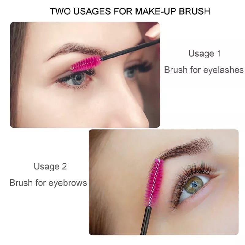 Mascara Wand Applicator / Mascara Wand Brush Sisir Mascara / Eyeliner (50Pcs)