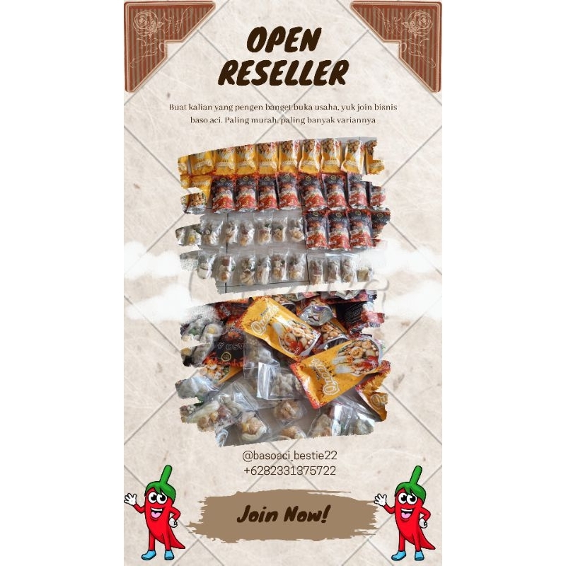 

PAKET RESELLER Baso Aci untuk usaha| Murah Baso aci