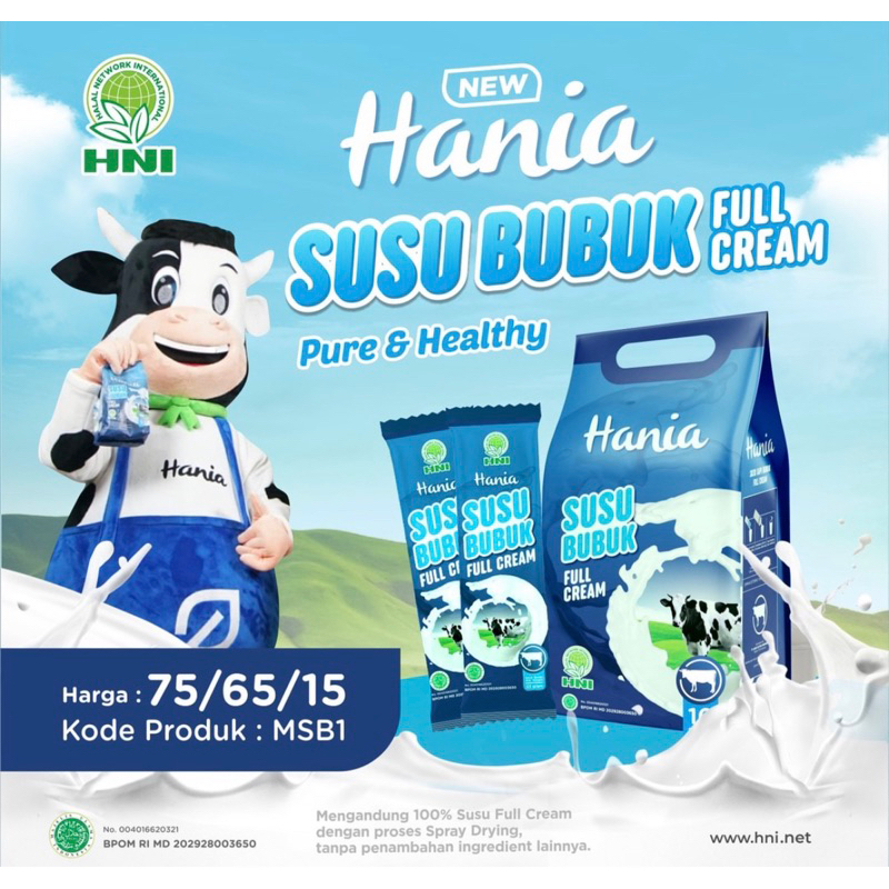 

HANIA SUSU BUBUK FULL CREAM COD