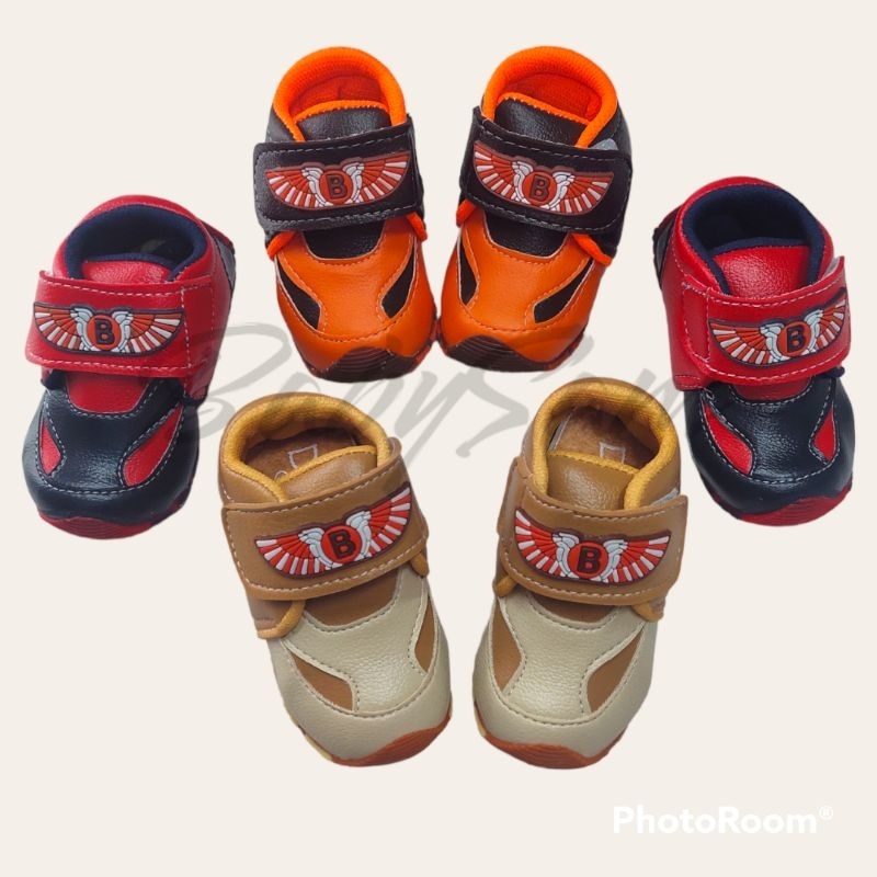 SEPATU BAYI PREWALKER 3-18BULAN MOTIF CEWEK DAN COWOK || SEPATU ANTI SELIP ANAK MERK DAMAR