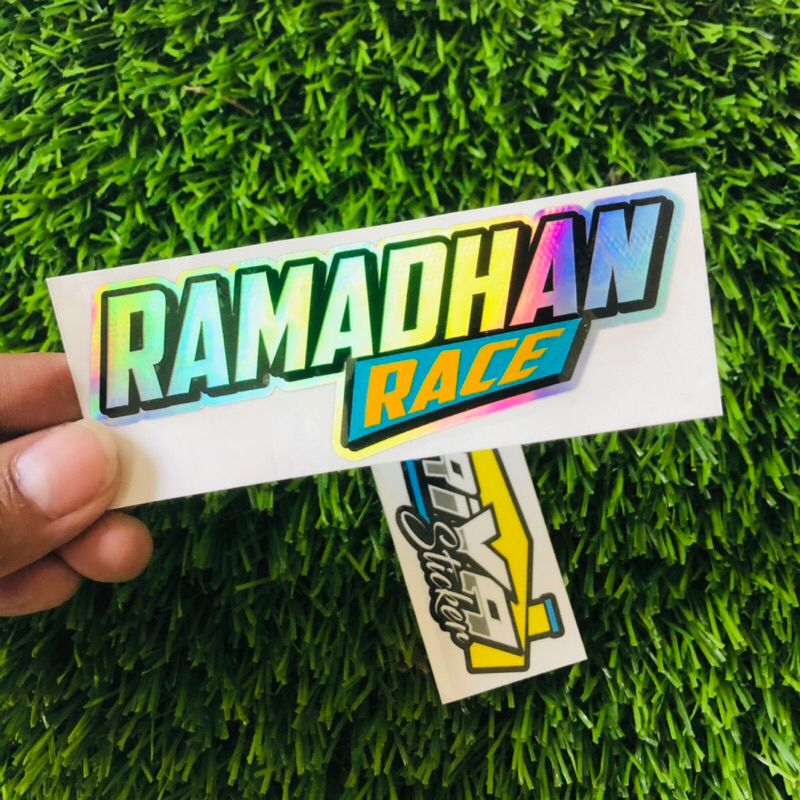 Stiker RAMADHAN RACE v.2 Sticker cutting motor viral