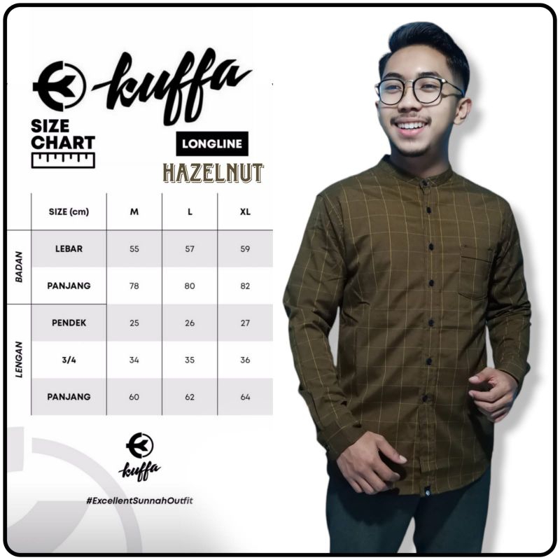 KEMEJA KOKO MUSLIM PRIA TANGAN PANJANG IMPORT . KEMKO KUFFA PREMIUM
