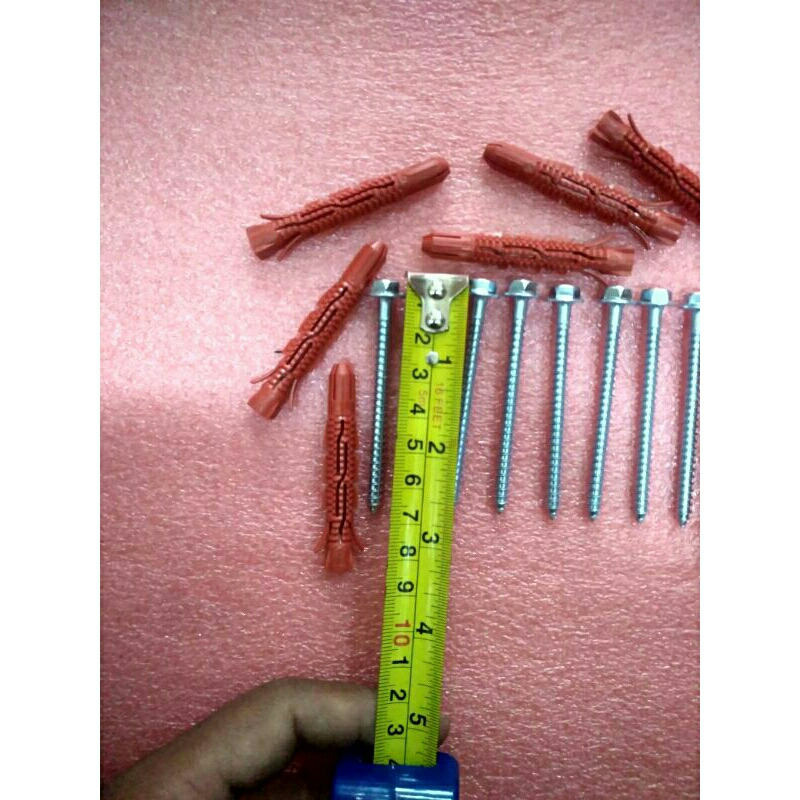 Baut Fisher - Baut Tembok/Dinding panjang 6,5cm 1 set (8 pcs)
