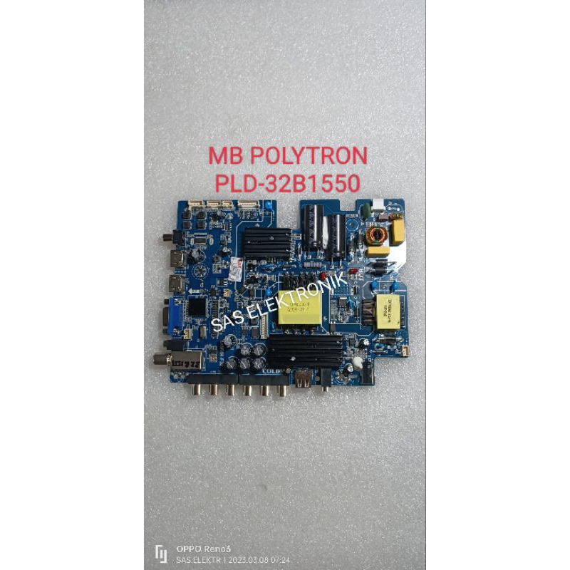 MB MOTHERBOARD MAINBOARD MESIN TV LED POLYTRON 32 INCH PLD32B1550 PLD-32B1550