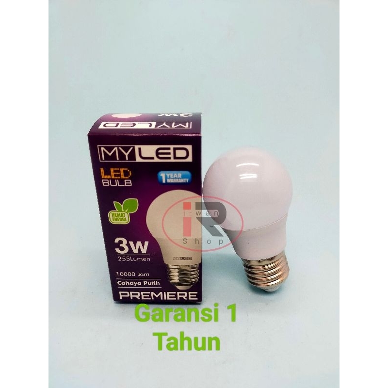 Lampu Myled Premiere 3 Watt / Lampu Bulb Myled Premiere 3 Watt