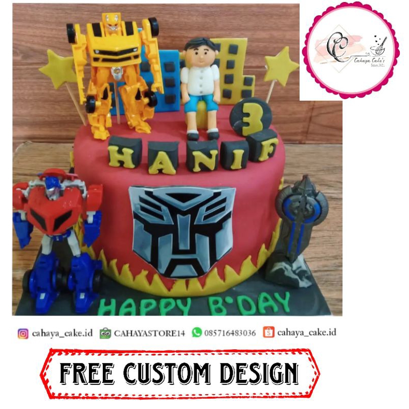 

Kue Ulang Tahun Transformers / Transformers Cake / Kue Ultah Karakter