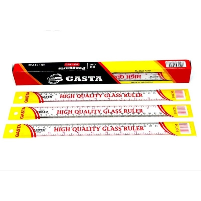 

1lsn penggaris plastik Gasta 30cm