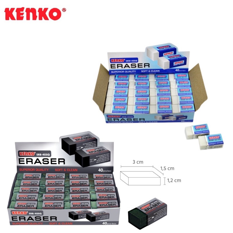 KENSHO Penghapus Kenko ERB-40SQ Eraser Original / Stip / Setip