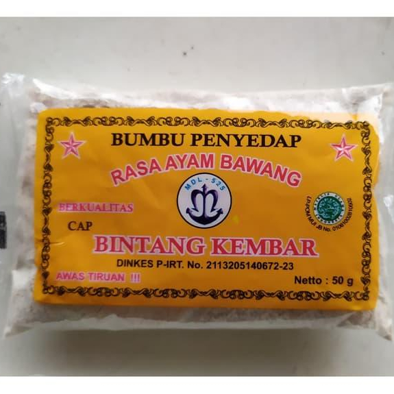 

Bumbu Tabur Cap Bintang Kembar / Mandala Rasa Ayam Bawang Kemasan 50 Gram