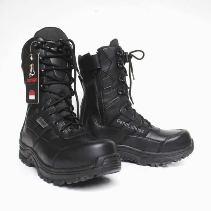 Sepatu pdl boots safety TNI POLRI SATPOLPP SECURITY terbaru original caanggo