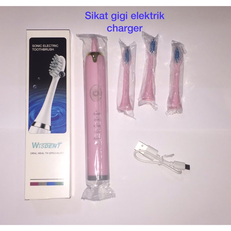 Sikat gigi Elektrik Charger &amp; Battere + 3brush