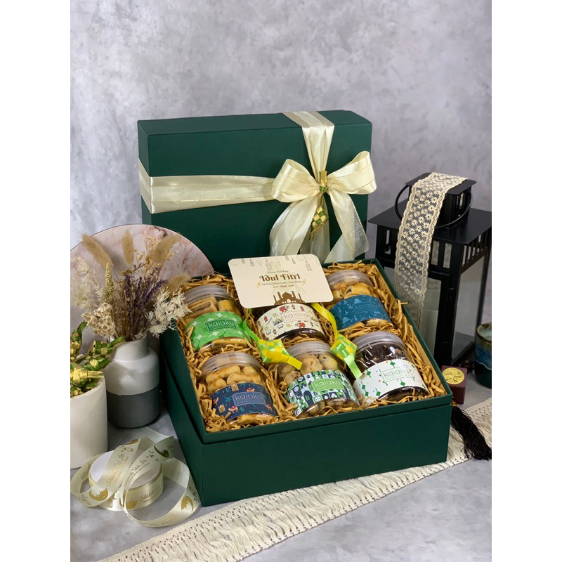 

RAMADAN PACKAGE | HAMPERS HARI RAYA LEBARAN | IDUL FITRI | EID MUBARAK | 6 JAR COOKIES | BOX MIKA SERIES