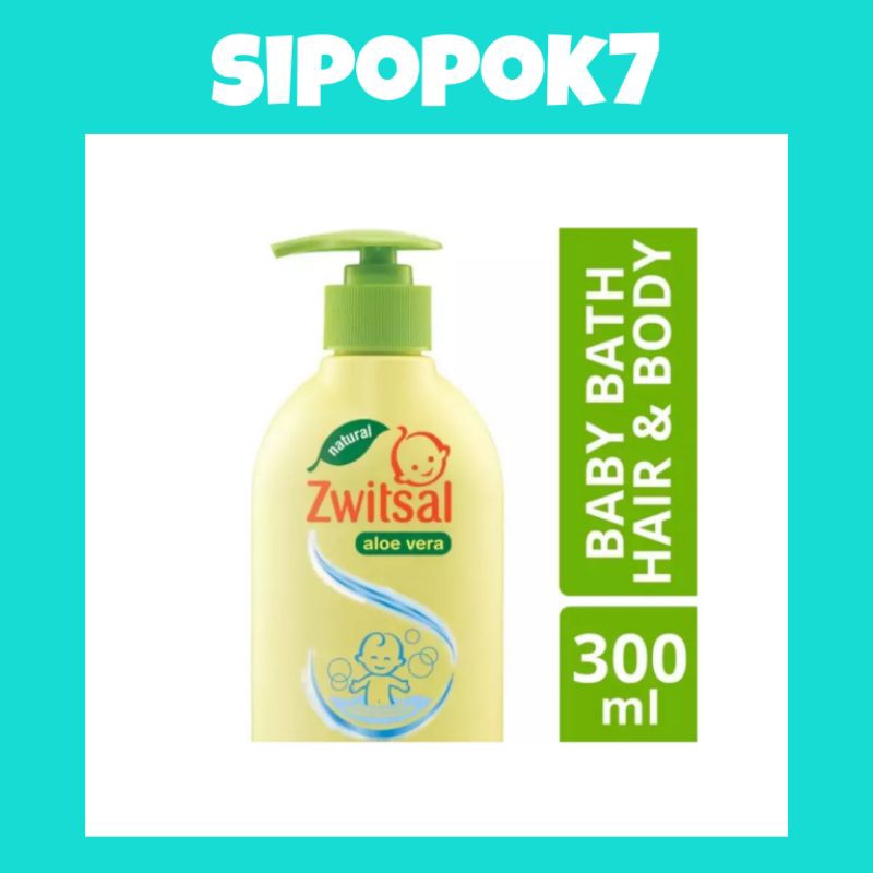 zwitsal baby bath natural 2 in 1 hair &amp; body PUMP - 300ml