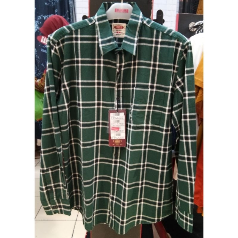 Gabrielle jeans original mens BBAC151M0123S kemeja panjang pria flanel reguler fit