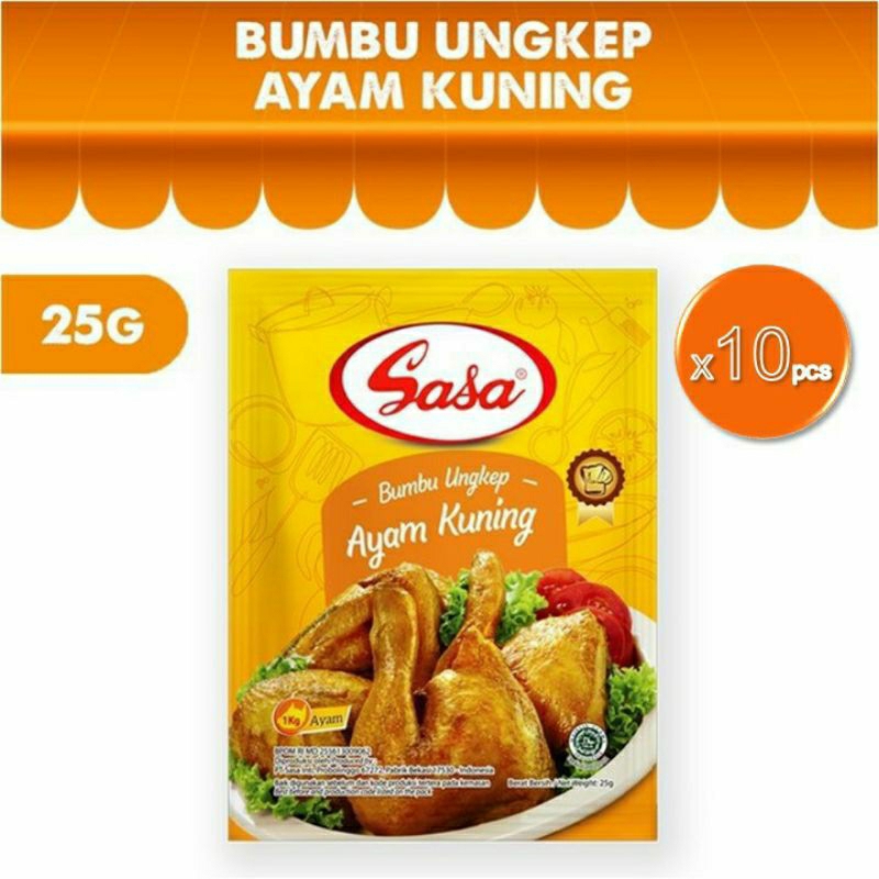 

Sasa bumbu ungkep ayam kuning 10pcs