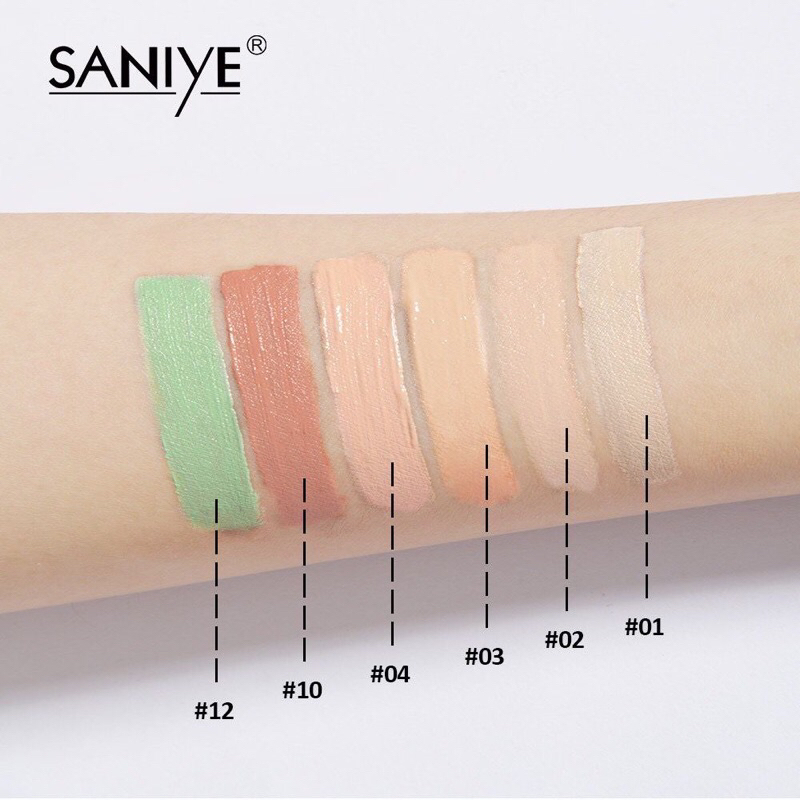 OliveShop ❤️ Saniye Flawless Concealer Cair Full Coverage Color Corrector Concealer