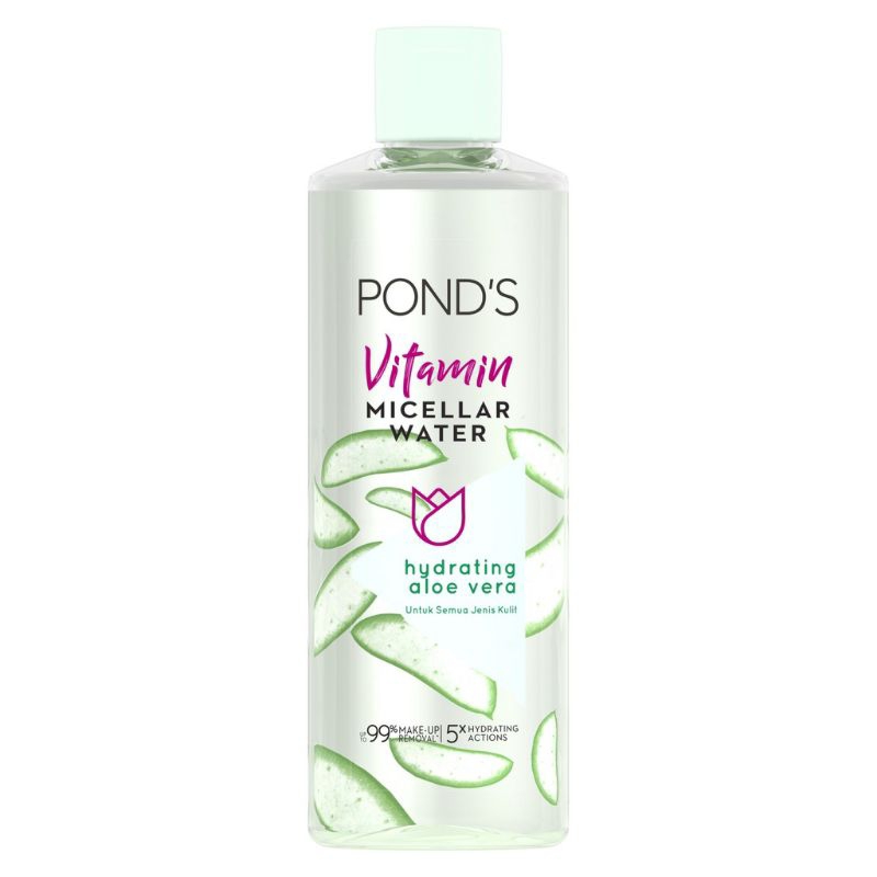 POND'S Micellar Water Makeup Remover 235 ml | 100 ml | 50 ml - Brightening Rose | D-TOXX Charcoal | Nourishing Milk | Hydrating Aloe Vera
