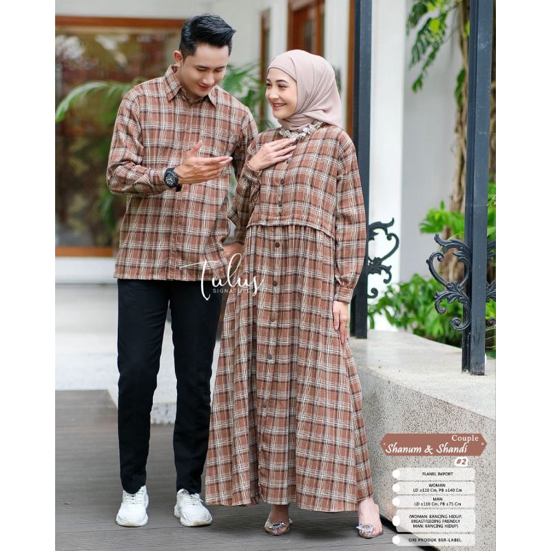 SHANUM &amp; SHANDI CP #2 BY TULUS SIGNATURE / BAJU SET COUPLE / baju flanel couple