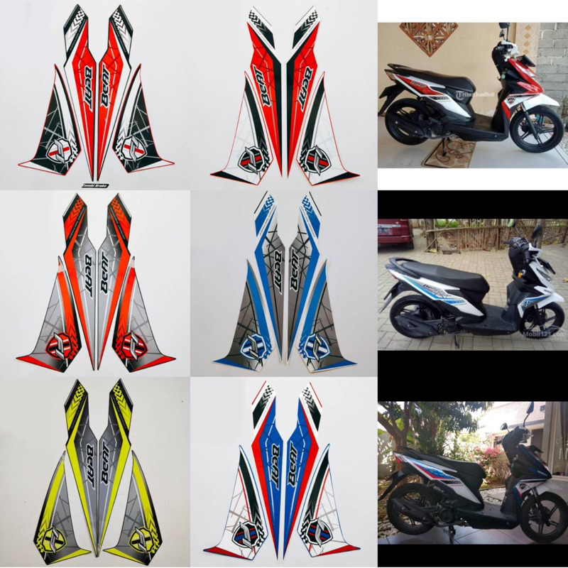 Striping Ori Honda Beat 2016 2017 cbs striping beat 2016 beat 2017 beat lis beat polet beat stiker