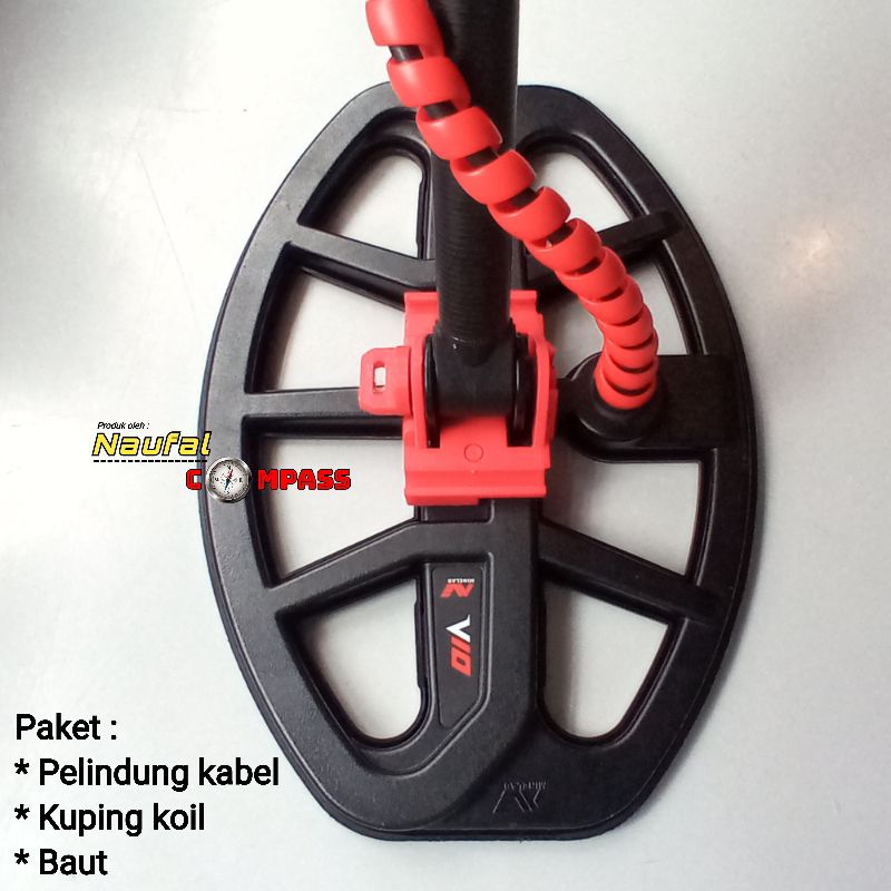 Paket Kuping koil, pelindung kabel dan Baut mur metal detektor Vanquish 340/440/540