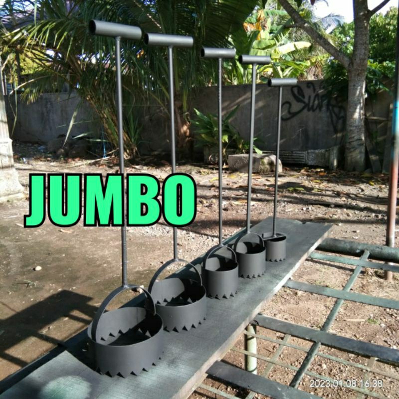 Alat pelobang mulsa Jumbo (diameter 11cm)