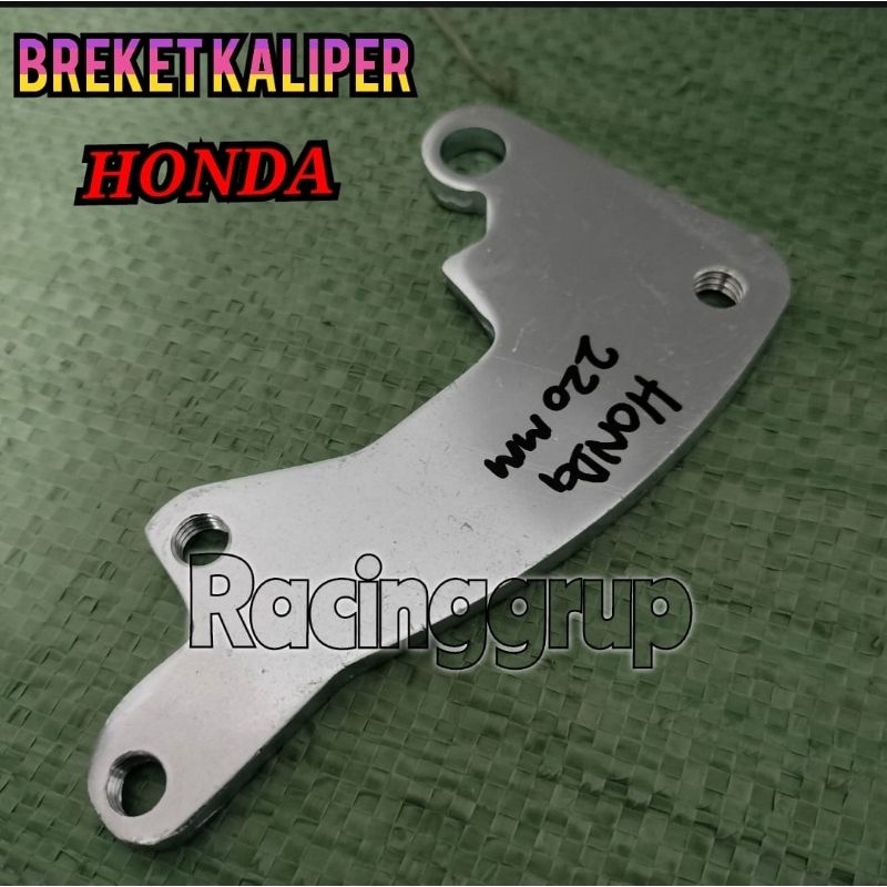 BREKET KALIPER STANDAR DISC 220MM HONDA MATIC BEAT SCOOPY VARIO BAHAN CNC PADAT