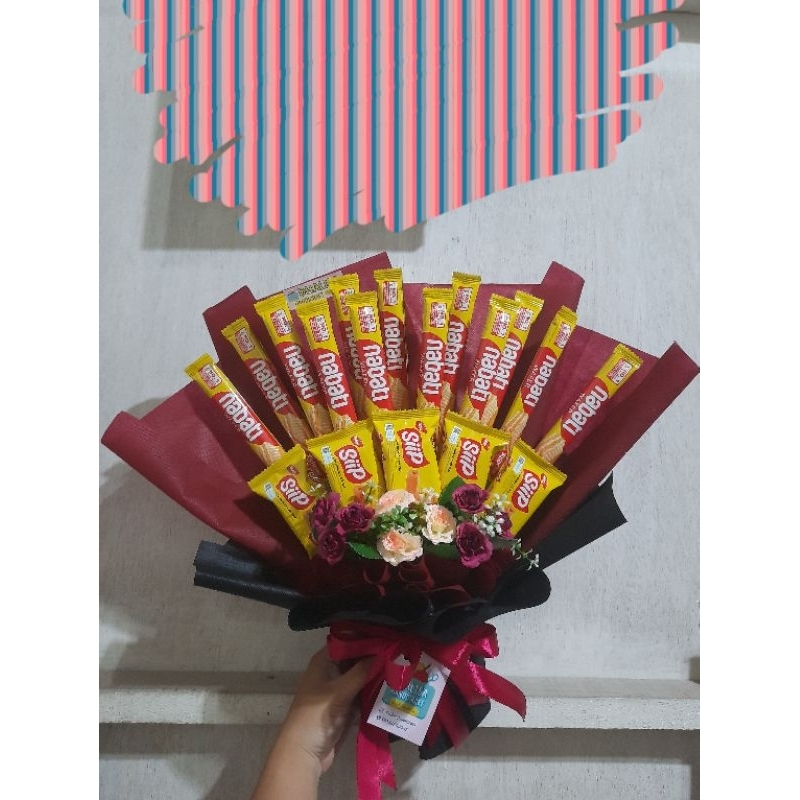 

Buket Jajan / Buket Snack / Hadiah Simpel / Kado Ultah / Kado Wisuda /Kado Unik / Kado Murah