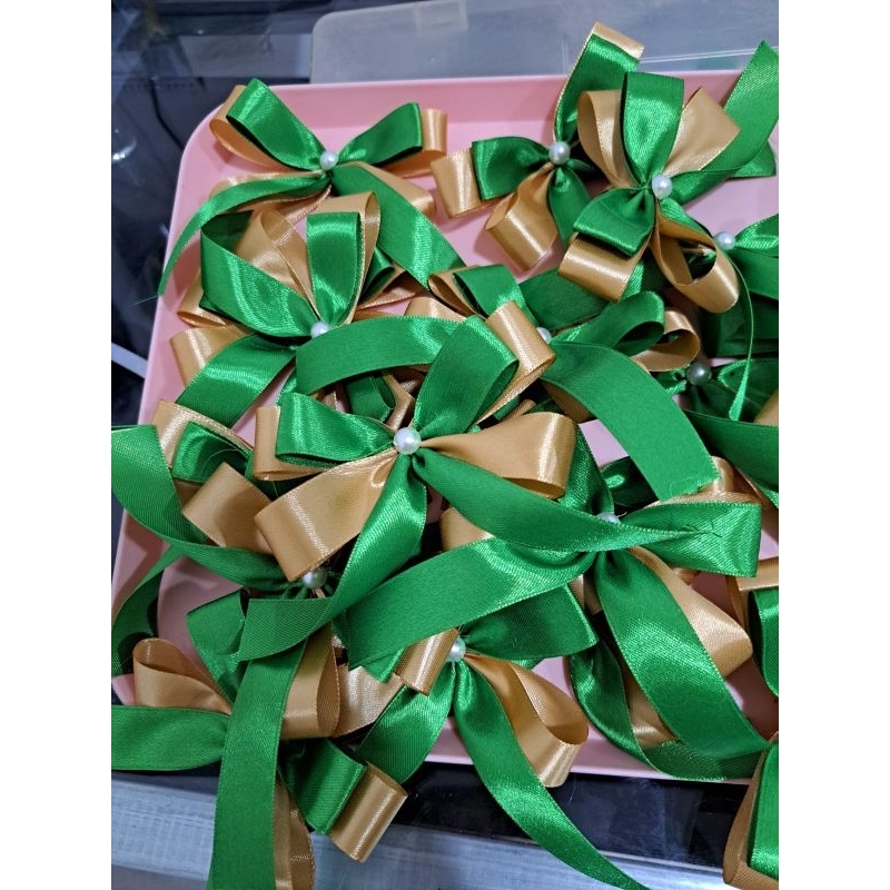 pita hampers lebaran pita satin jadi