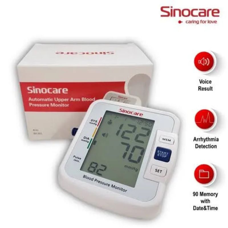 SINOCARE TENSIMETER DIGITAL BSX-516 PLUS SUARA