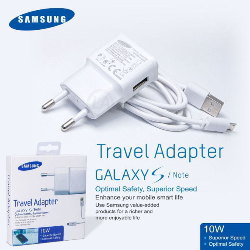 Charger Adaptor Galaxy S4 10w Cable Micro Samsung Usb