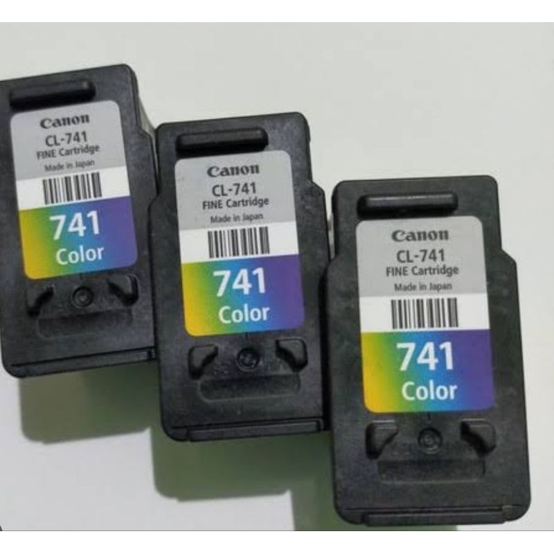 Cartridge canon 741 color siap pakai hasil normal