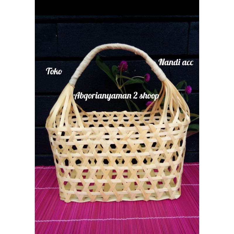 

tas anyaman hampers murah 25x10x20