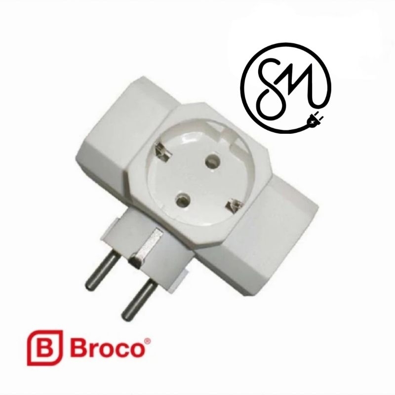 Cok cabang 3 broco T Arde Stop Kontak
