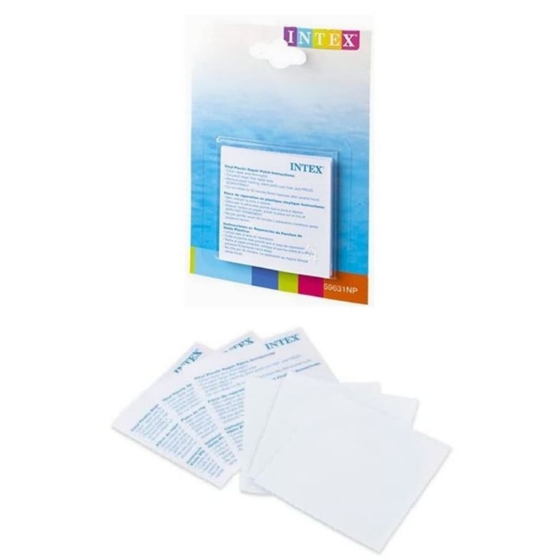 INTEX 59631 Lem Repair Kit Kasur Kolam Angin Tambalan Perbaikan Darurat Anti Bocor