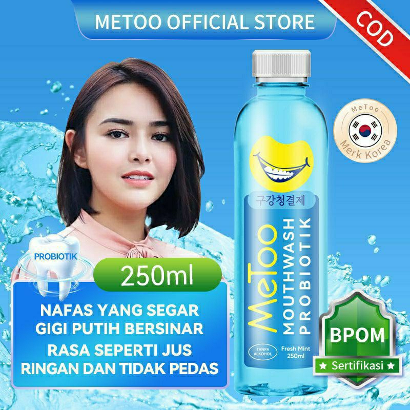 Metto Mouthwash Freshmint 250ml / Obat Kumur Probiotik