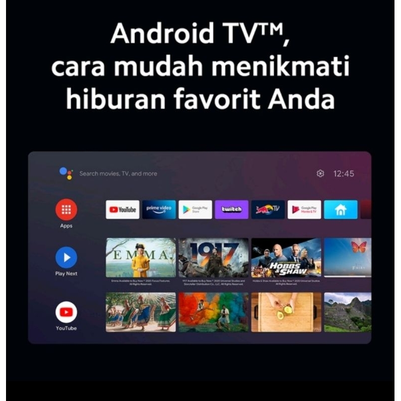 Xiaomi TV A2 32 Inch Android TV Digital TV Garansi Resmi